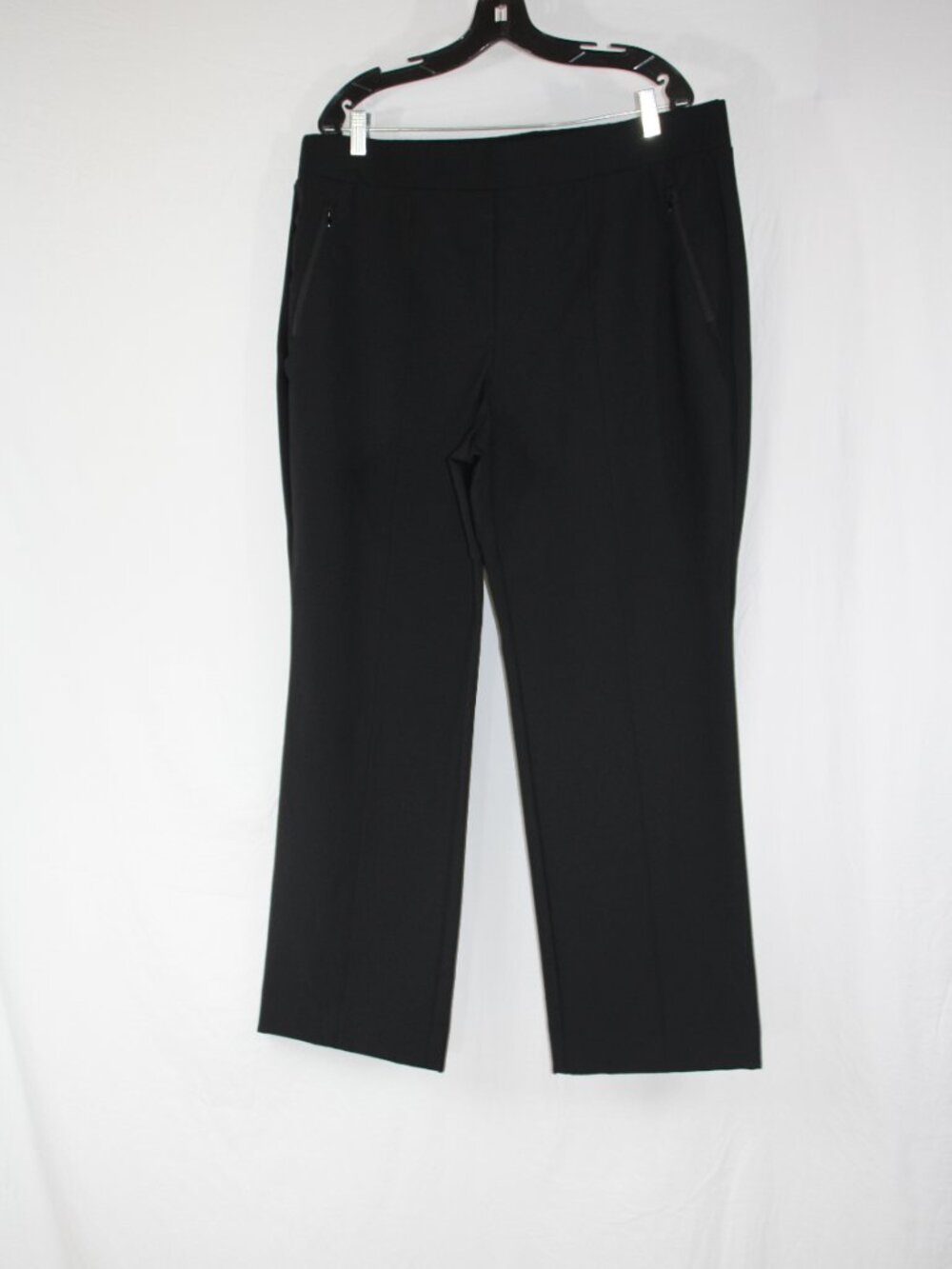 Lane Bryant Women's Black Slacks Pants 88% Nylon 12% Spandex Size 18 Pull on